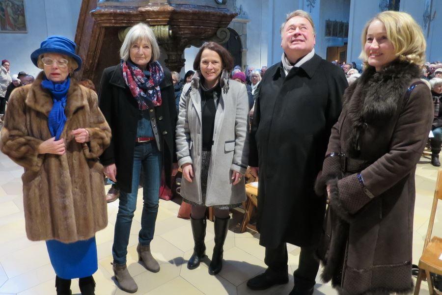 Resa Kretschmer, Rosi Thoma, Bürgermeisterin Gertrud Maltz-Schwarzfischer, Präsident Staatsminster Helmut Brunner und Frau