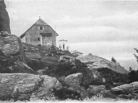 Schutzhütte auf dem Arber vor dem 1. Weltkrieg
