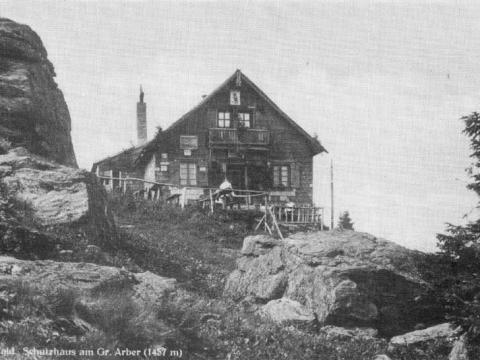 Arberschutzhütte in den 20er Jahren