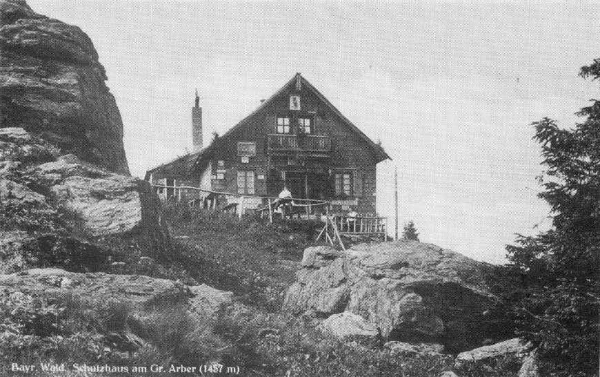 Arberschutzhütte in den 20er Jahren