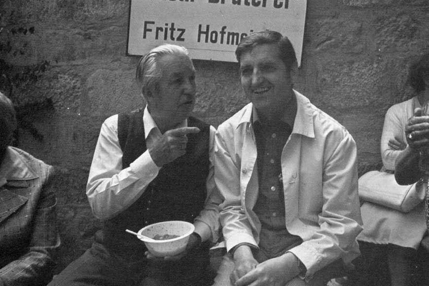 Friedrich Viehbacher (rechts) mit Julius Sailer